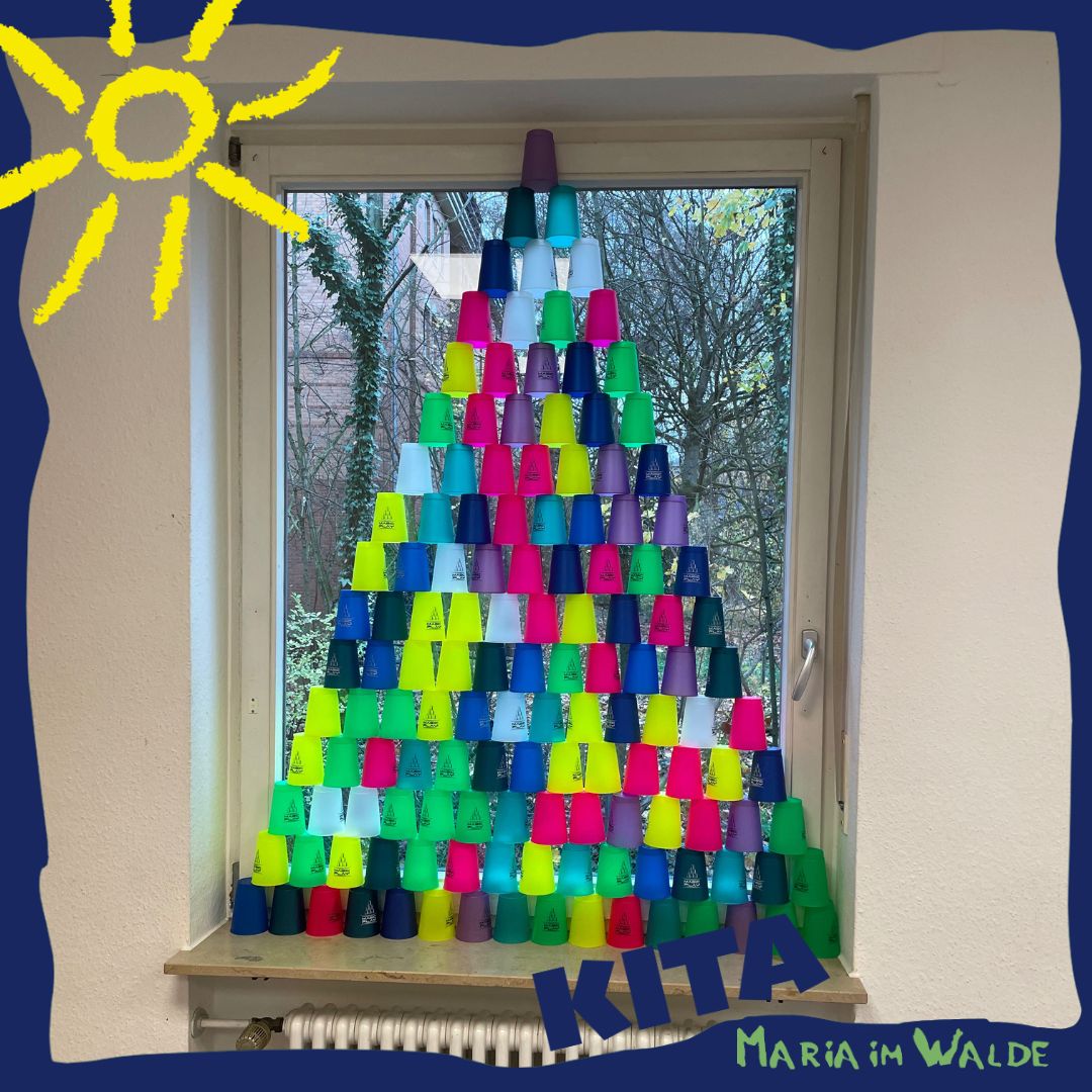 Balance-Challenge auf der Leiter